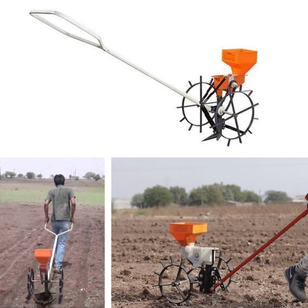 Made in India Manual Hand Operated Seed Drill For Sowing Seed - Image 2