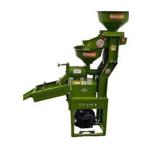 Mini Rice Mill 6N40 Double Vibration Type Machine With  3Hp Crompton motor
