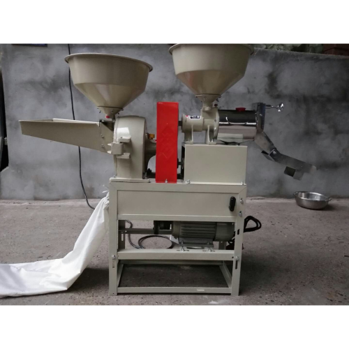 Combined Rice Mill 6N40 Chrome Model With 3HP Motor