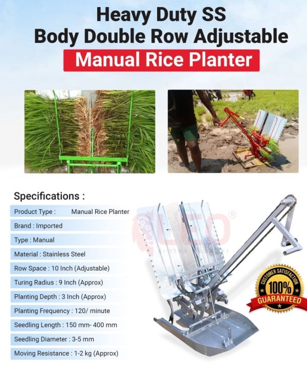 Manual 2 Row Rice Transplanter Machine SS Model - Image 2