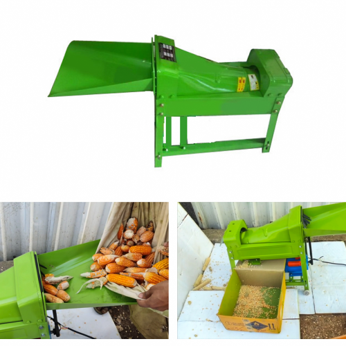 Maize Corn Thresher with 2HP Motor, 800 kg/hr Capacity