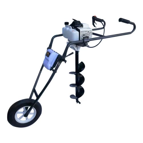 Trolley Type Earth Auger 68CC ( Foldable Trolly Made in India  )