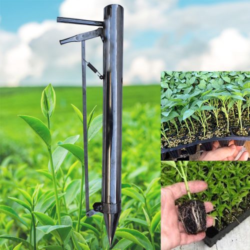 Manual Vegetable Transplanter, Stainless Steel Body ( Single Cone Model )