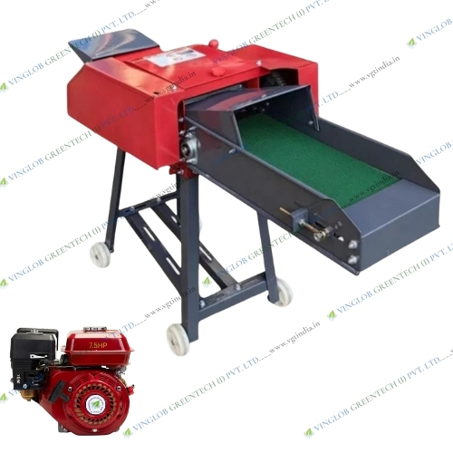Heavy Duty Chaff Cutter Machine With 7.5 HP Petrol Engine - 4 Stroke - Image 3