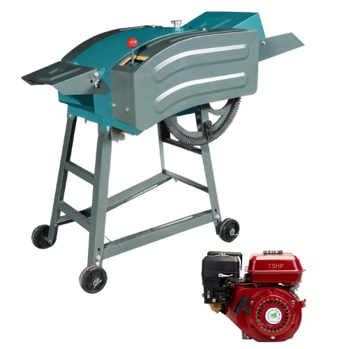 High Speed Chaff Cutter Machine With 7.5HP Petrol Engine 4 Stroke