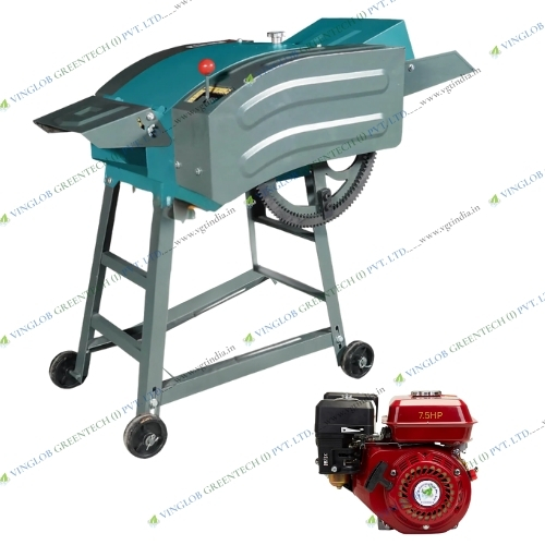 High Speed Chaff Cutter Machine With 7.5HP Petrol Engine 4 Stroke - Image 2