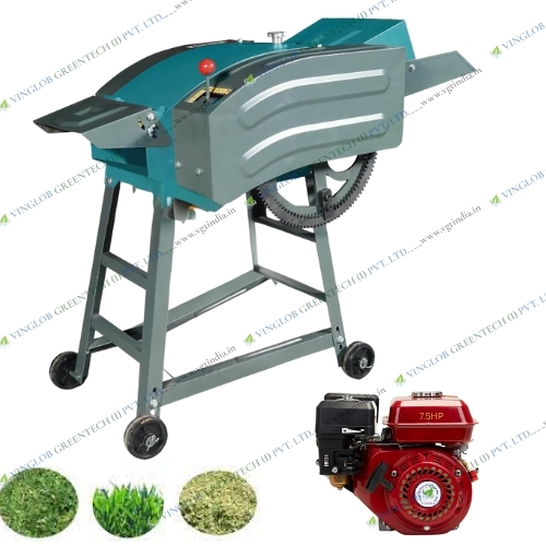 High Speed Chaff Cutter Machine With 7.5HP Petrol Engine 4 Stroke - Image 3