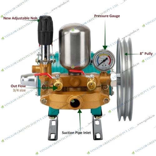 Heavy Duty 120 No 4 Piston High Pressure HTP Sparyer Pump - Image 2