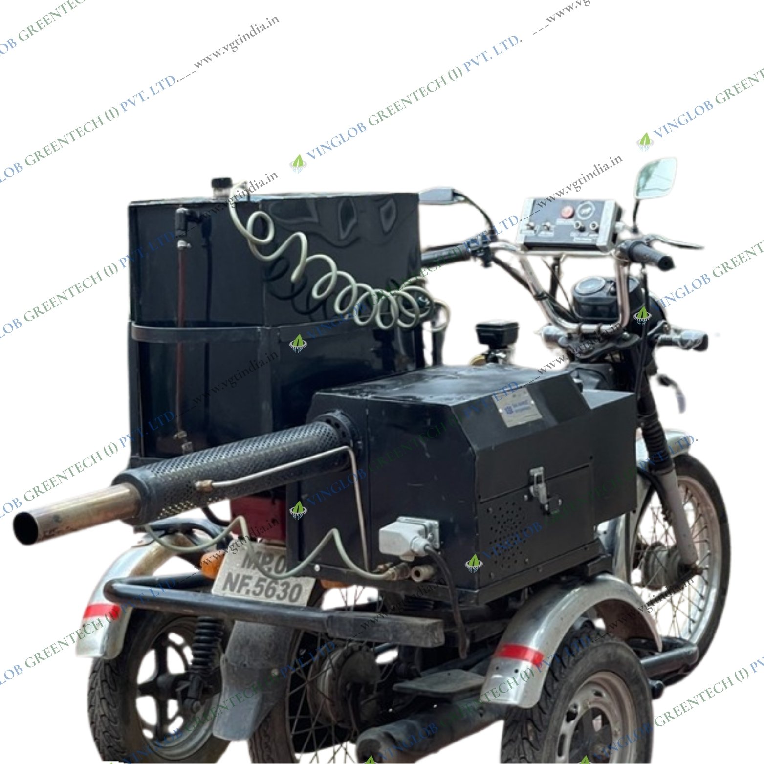 Vehicale Mount Single Barrel Thermal Fogging Machine with vehicle - Model SSE 1100 - Image 3