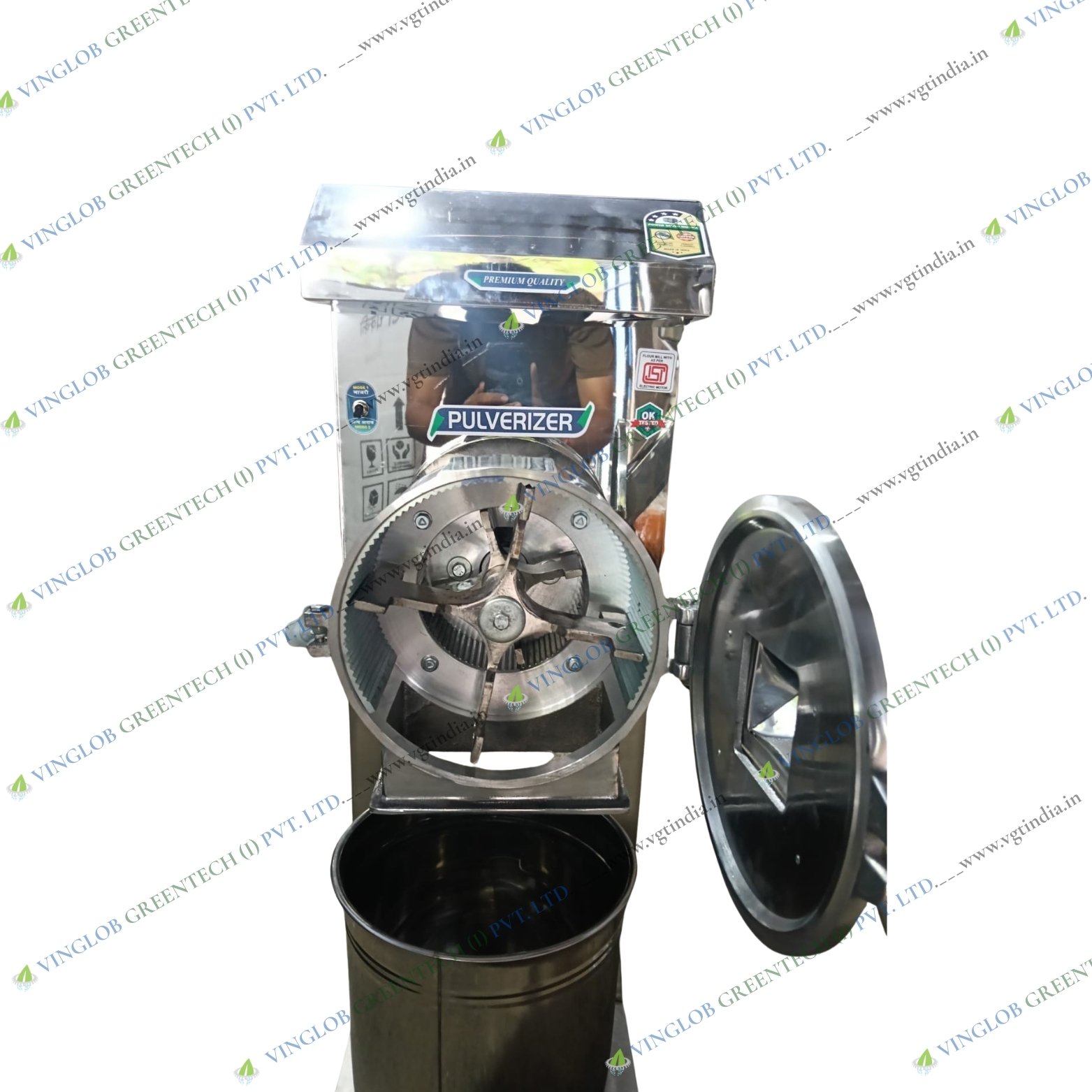2 in 1 Flour Mill/Pulverizer Machine/Masala Grinder with 2HP Single Phase Motor - Image 2