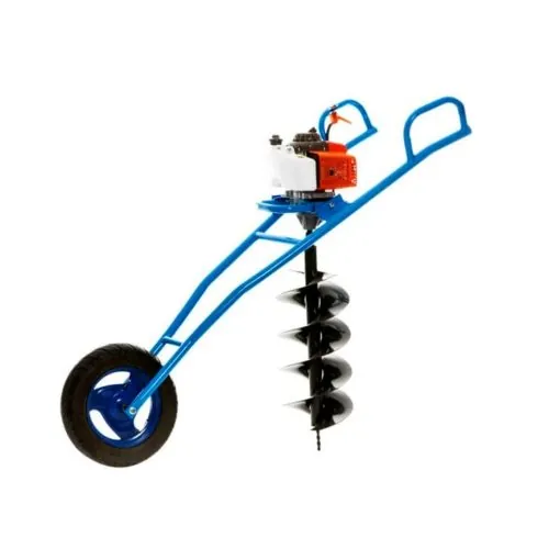 68CC 2 Stroke Earth Auger with Trolley (Non Foldable Trolly)