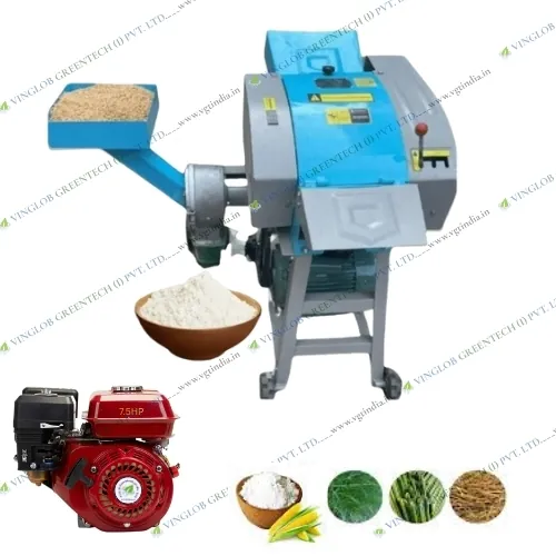 Chaff Cutter Cum Pulverizer Machine With 7.5 HP Petrol 4 Stroke Engine - Image 2