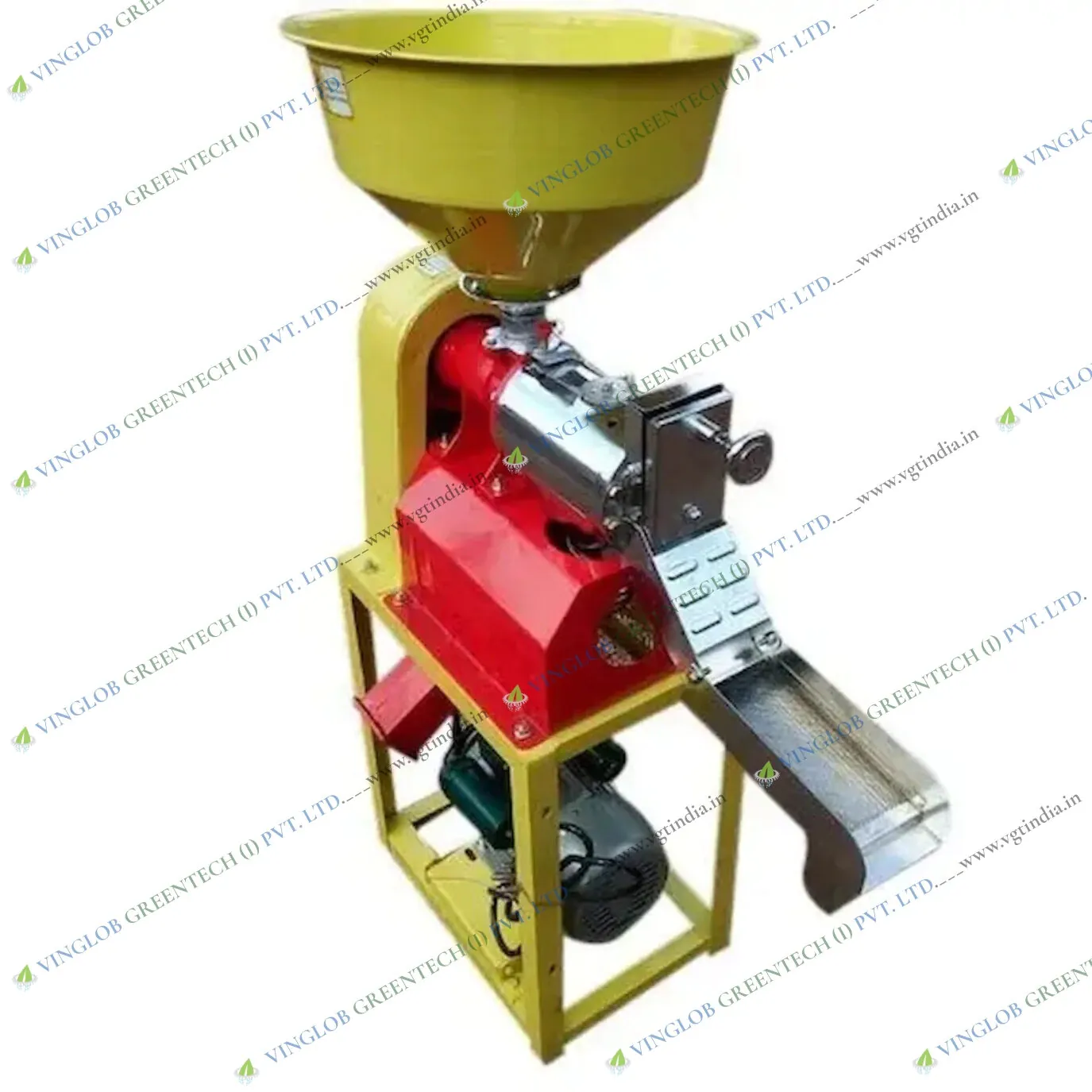 Mini Rice Mill Chrome Type Model 6N40 with 3HP Motor