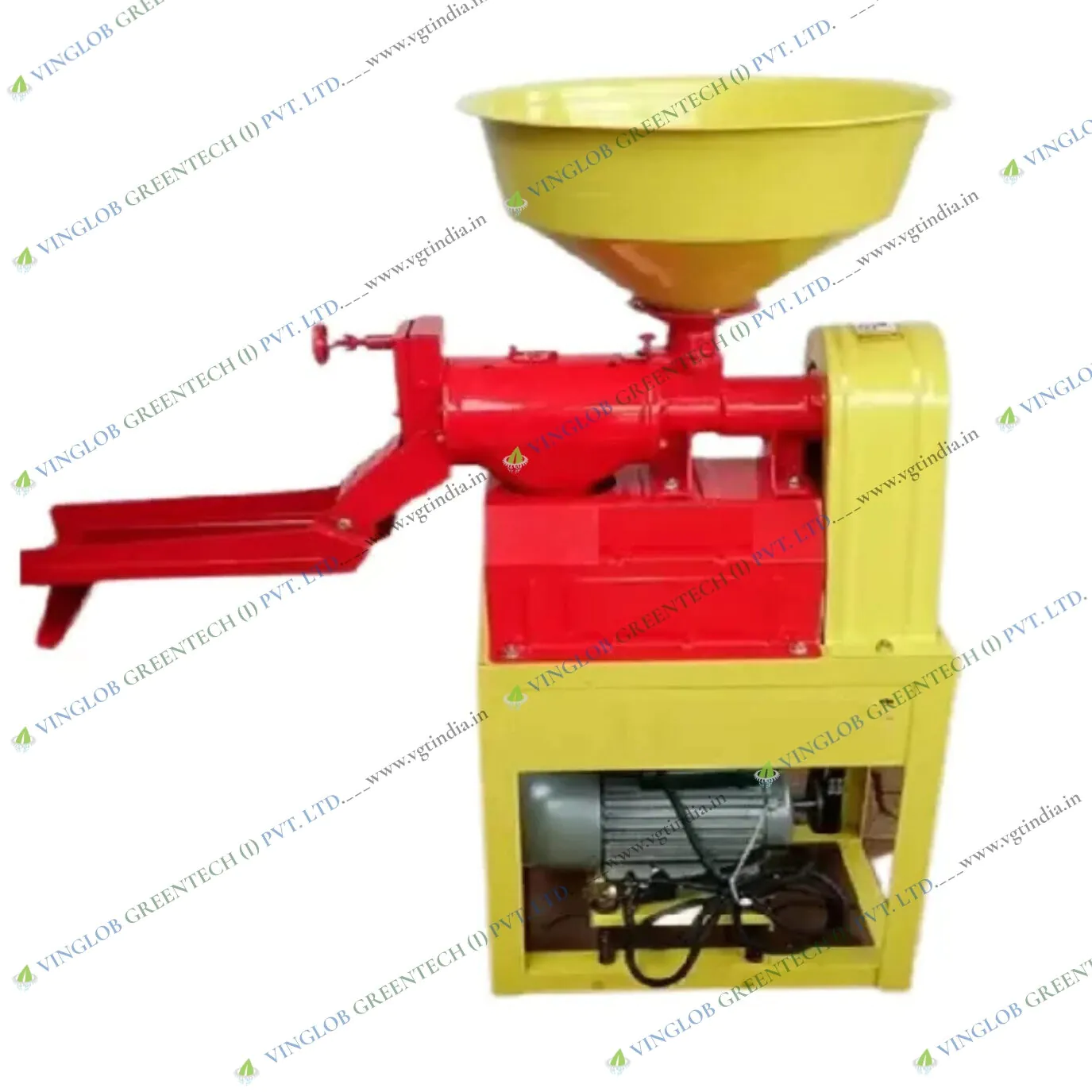 Mini Rice Mill Chrome Type Model 6N40 with 3HP Motor