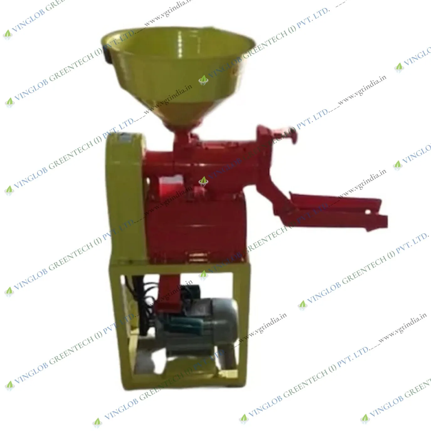 Mini Rice Mill Chrome Type Model 6N40 with 3HP Motor