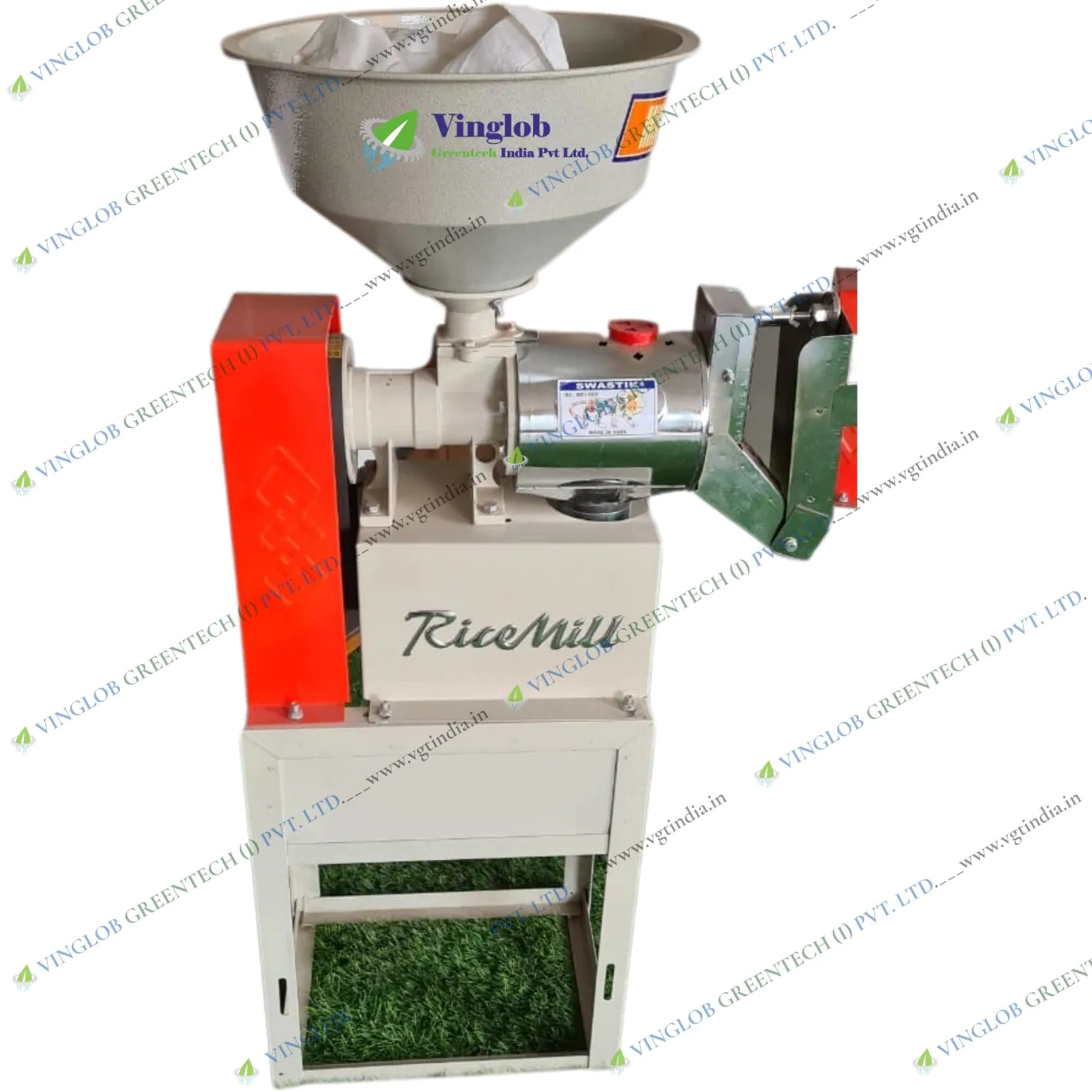 6N40 Chrome Type Rice Mill Machine with 3HP Single Phase Motor