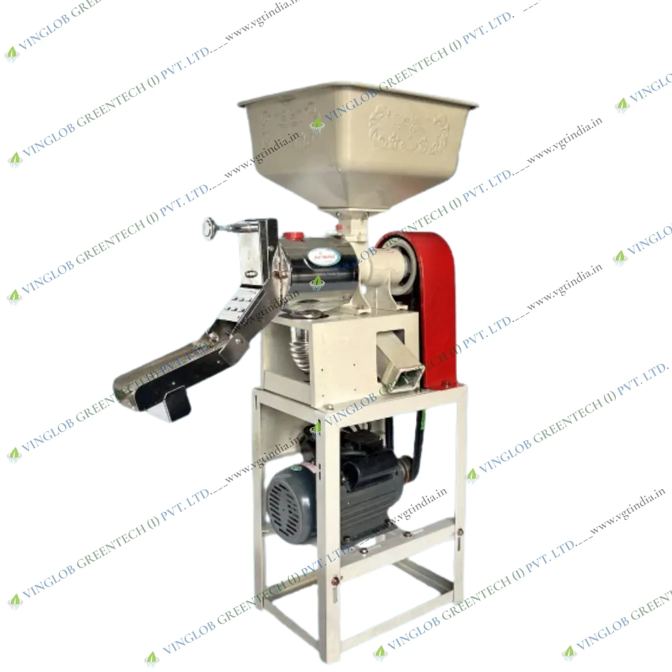 6N40 Chrome Type Rice Mill Machine with 3HP Single Phase Motor