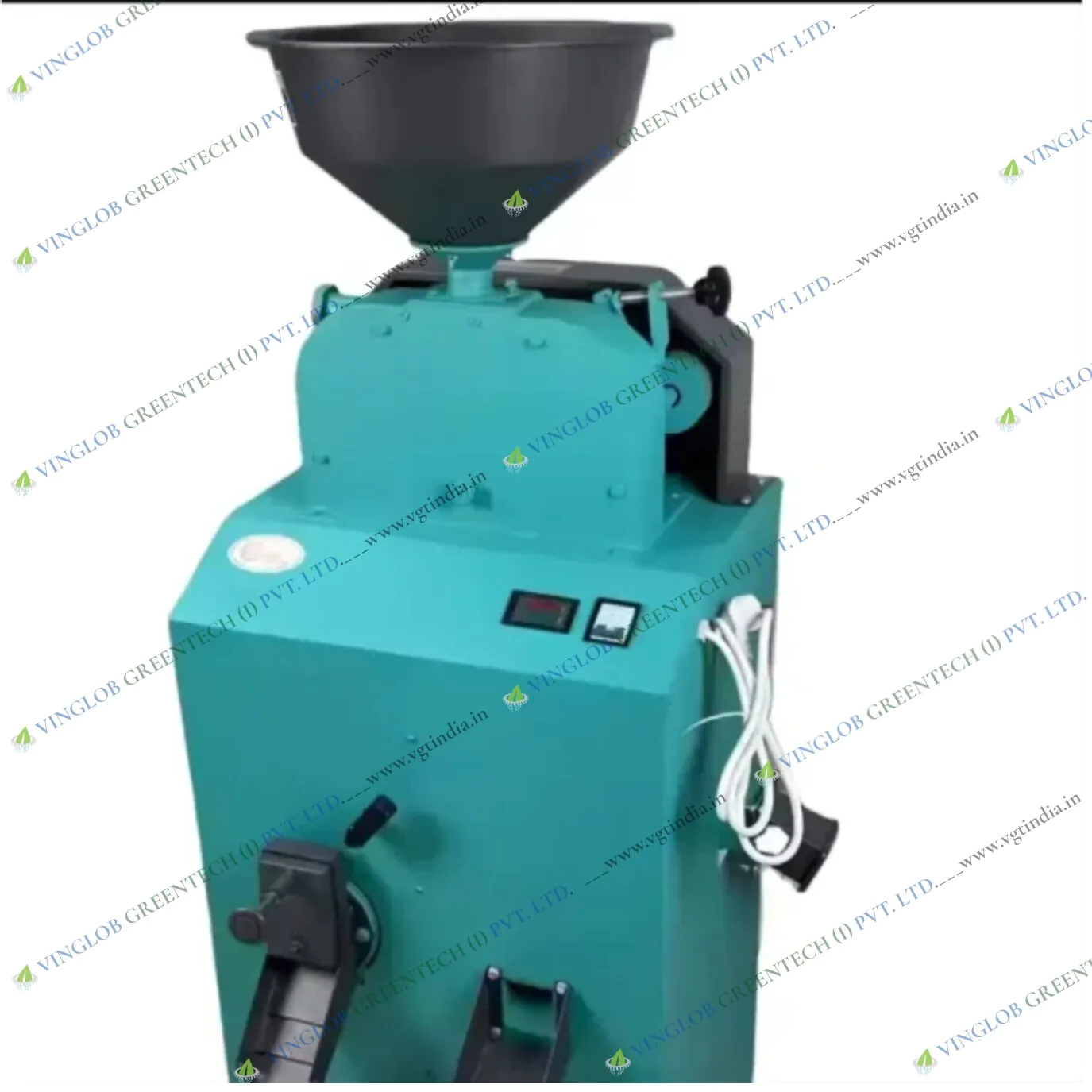 Semi-Automatic De-husker Cum Polisher Rice Mill with Blower