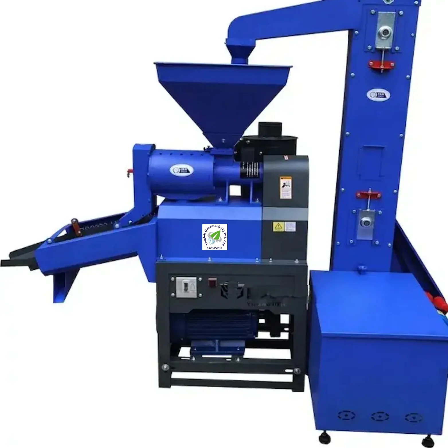 N70 Pro Max Mini Rice Mill With Destoner, Elevator & Grader - Without Motor