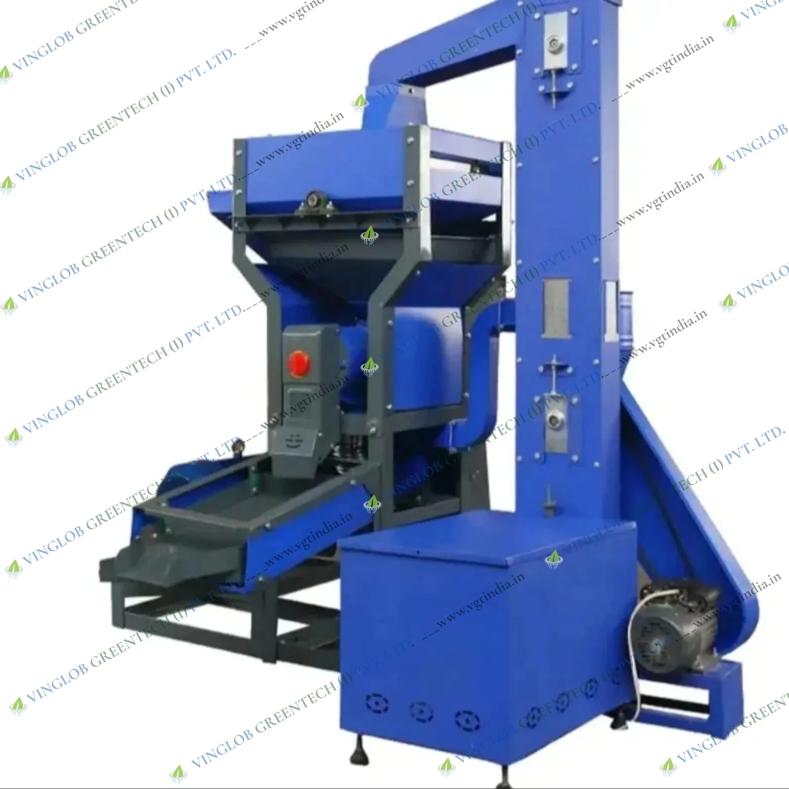 N70 Pro Max Mini Rice Mill With Destoner, Elevator & Grader - Without Motor